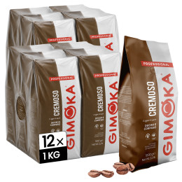 Café en Grains Gimoka Cremoso - 12 paquets - 12 Kg