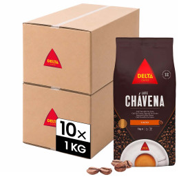 Café en Grains Delta Cafés Lote Chavena - 10 paquets - 10 Kg