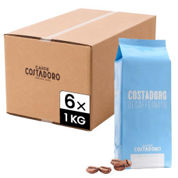 Café en Grains Costadoro Decaffeinato - 6 paquets - 6 Kg