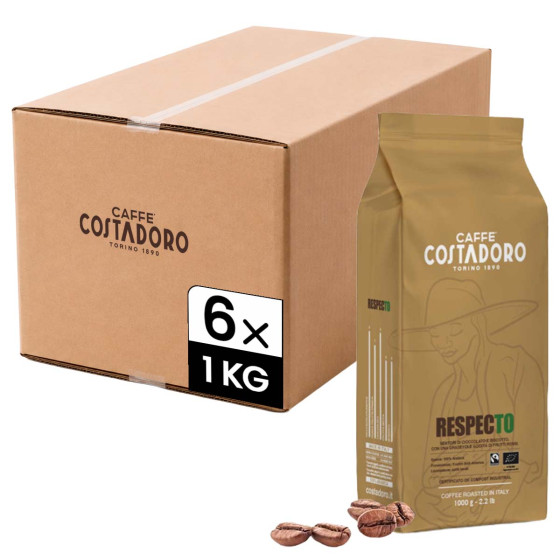 Café en Grains Bio Costadoro Respecto - 6 paquets - 6 Kg