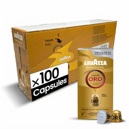 Capsule Nespresso Compatible Lavazza Qualita Oro - 10 boites - 100 capsules
