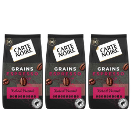 Café en Grains Carte Noire Espresso 100% Arabica - 3 paquets - 3 Kg