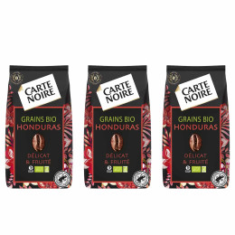 Café en Grains Bio Carte Noire Sélection Honduras - 3 paquets - 1,5 Kg