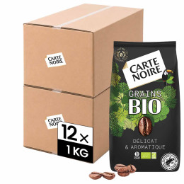 Café en Grains Bio Carte Noire - 12 paquets - 12 Kg