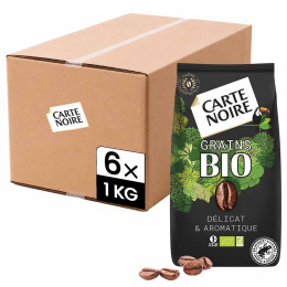 Café en Grains Bio Carte Noire - 6 paquets - 6 Kg