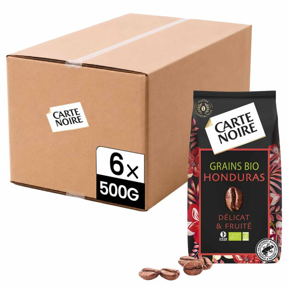 Café en Grains Bio Carte Noire Sélection Honduras - 6 paquets - 3 Kg