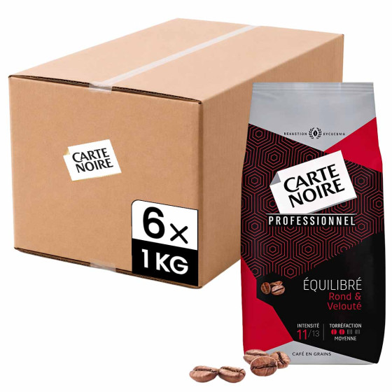 Café en Grains Carte Noire Equilibré - 6 paquets - 6 Kg