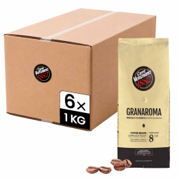Café en Grains Caffe Vergnano 1882 Gran Aroma - 6 paquets - 6 Kg