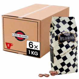 Café en Grains Cafés Richard Florio - 6 paquets - 6 Kg