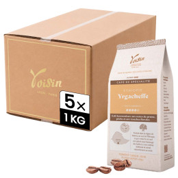 Café de Spécialité en Grains Café Voisin Ethiopie Yrgacheffe - 5 paquets - 5 Kg