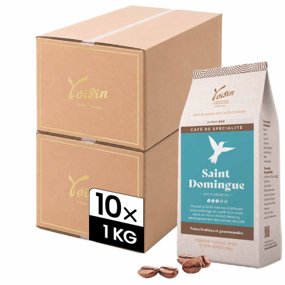 Café de Spécialité en Grains Café Voisin Saint Domingue - 10 paquets - 10 Kg
