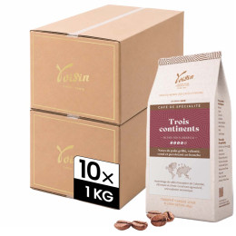 Café de Spécialité en Grains Café Voisin Trois continents - 10 paquets - 10 Kg