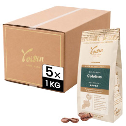 Café de Spécialité en Grains Café Voisin Ouganda Colobus - 5 paquets - 5 Kg