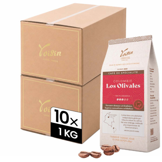 Café de Spécialité en Grains Café Voisin Colombie Los Olivales - 10 paquets - 10 Kg