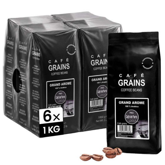 Café en Grains Café de Paris Arabica Grand Arôme - 6 paquets - 6 Kg