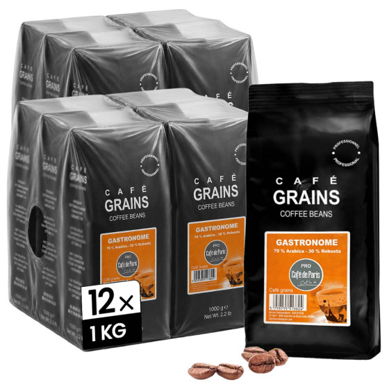 Café en Grains Café de Paris Gastronome - 12 paquets - 12 Kg