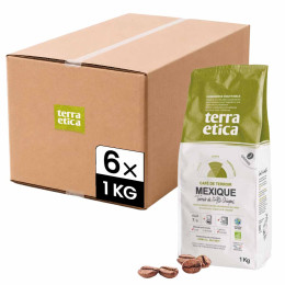 Café en Grains Bio Terra Etica Mexique - 6 paquets - 6 Kg