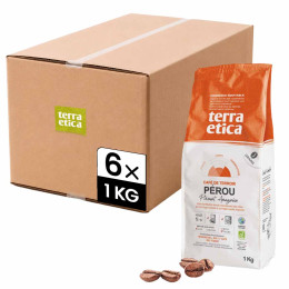 Café en Grains Bio Terra Etica Pérou - 6 paquets - 6 Kg