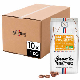 Café en Grains Bio Prod' Acteurs Moka Éthiopie - 10 paquets - 10 Kg