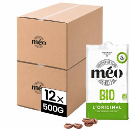 Café en Grains Bio Cafés Méo Classique - 12 paquets - 6 Kg
