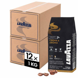 Café en Grains Lavazza Crema & Aroma - 12 paquets - 12 Kg