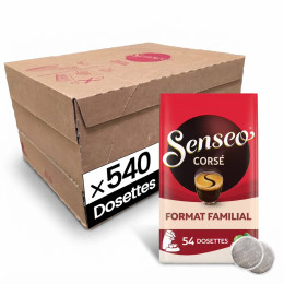 Dosette Senseo Café Corsé - 10 paquets - 540 dosettes compostables