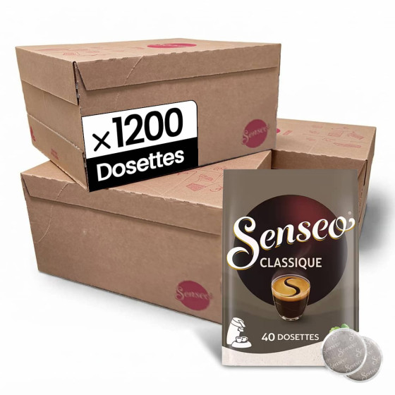 Dosette Senseo Café Classique - 30 paquets - 1200 dosettes compostables