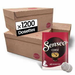 Dosette Senseo Café Corsé - 30 paquets - 1200 dosettes compostables