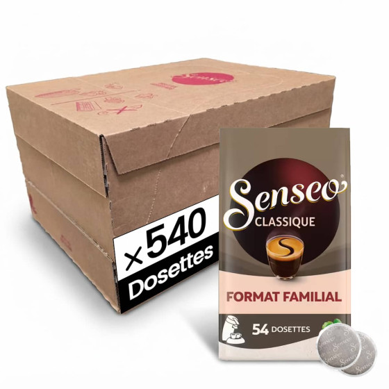 Dosette Senseo Café Classique - 10 paquets - 540 dosettes compostables