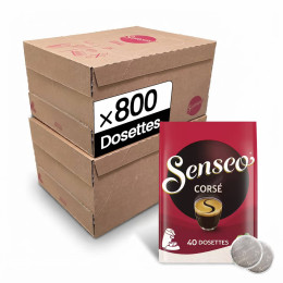 Dosette Senseo Café Corsé - 20 paquets - 800 dosettes compostables