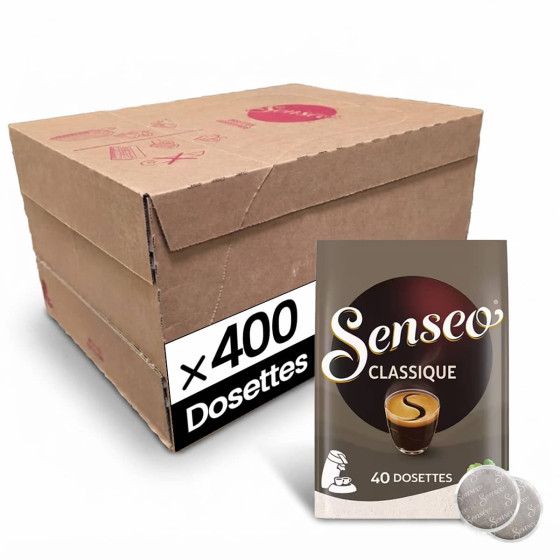 Dosette Senseo Café Classique - 10 paquets - 400 dosettes compostables