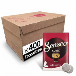 Dosette Senseo Café Corsé - 10 paquets - 400 dosettes compostables