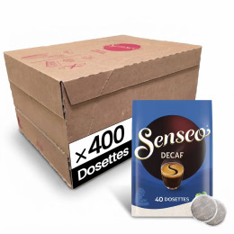 Dosette Senseo Décaféiné - 10 paquets - 400 dosettes compostables