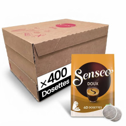 Dosette Senseo Café Doux - 10 paquets - 400 dosettes compostables