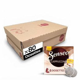 Dosette Senseo Cappuccino Original - 10 paquets - 80 dosettes