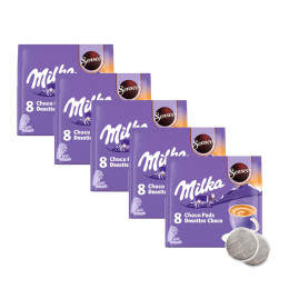 Dosette Senseo Compatible Chocolat Chaud Milka - 5 paquets - 40 dosettes