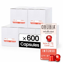 Capsule Nespresso Compatible Café Orubia Intenso 50% Arabica Intensité 9 - 600 capsules