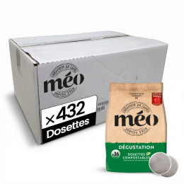 Dosette Senseo compatible Cafés Méo Dégustation – 12 paquets - 432 dosettes