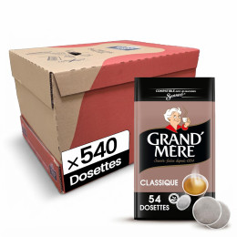 Dosette Senseo compatible Café Grand'Mère Classique - 10 paquets - 540 dosettes