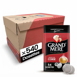 Dosette Senseo compatible Café Grand'Mère Corsé - 10 paquets - 540 dosettes