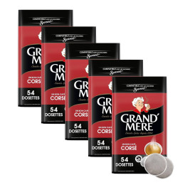 Dosette Senseo compatible Café Grand'Mère Corsé - 5 paquets - 270 dosettes