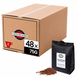 Café Moulu filtre Cafés Richard Tradition 75 gr - 48 doses