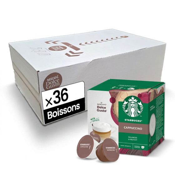 Capsule Starbucks ® by Dolce Gusto ® Cappuccino - 6 boîtes - 36 boissons