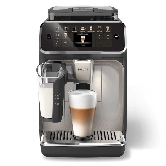Philips EP5547/90 SilentBrew LatteGo Noir Chromée