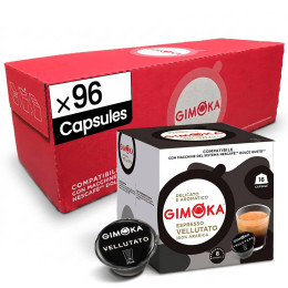 Capsule Dolce Gusto Compatible Gimoka Espresso Vellutato - 6 paquets - 96 Capsules