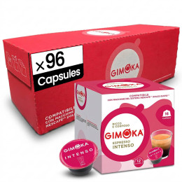 Capsule Dolce Gusto Compatible Gimoka Espresso Intenso - 6 paquets - 96 Capsules