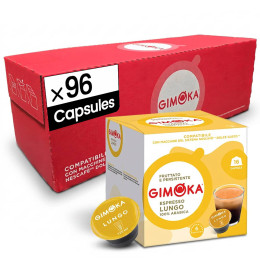 Capsule Dolce Gusto Compatible Gimoka Café Lungo - 6 paquets - 96 Capsules