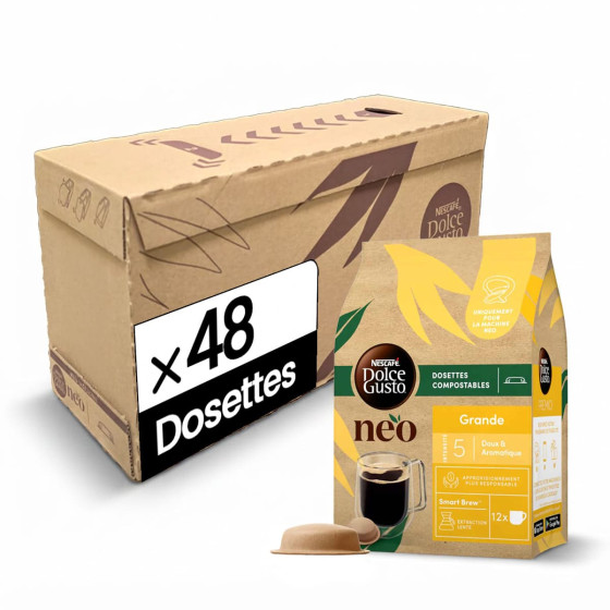 Dosettes Nescafé Dolce Gusto NEO Grande - 4 boîtes - 48 dosettes