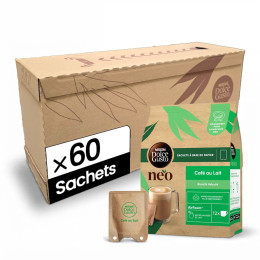 Dosettes Nescafé Dolce Gusto NEO Café au Lait - 5 boîtes - 60 sachets