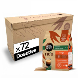 Dosettes Nescafé Dolce Gusto NEO Lungo - 6 boîtes - 72 dosettes